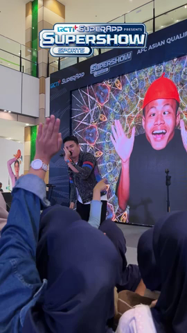 Momen keseruan @alditaher.official di RCTI+ SuperApp presents: Supershow Sports Nobar AFC Asian Qualifier Road to 2026 Indonesia vs Australi